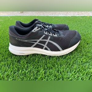ASICS Black and White Running Shoes